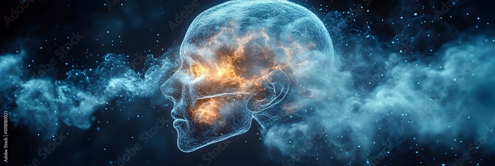 Fiery Skull Explosion in Cosmic Swirling Atmosphere - Surreal,Futuristic,and Apocalyptic Conceptual Digital Fiery Skull Explosion in Cosmic Swirling Atmosphere - Surreal,Futuristic,and Apocalyptic Conceptual Digital