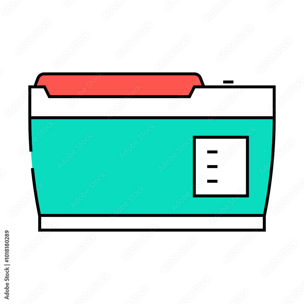 portable fridge glamping line icon vector. portable fridge glamping sign. isolated symbol illustration portable fridge glamping line icon vector. portable fridge glamping sign. isolated symbol illustration