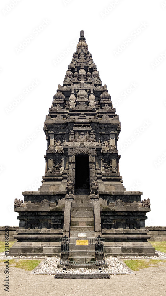 Fototapeta premium Prambanan temple with minimalism style