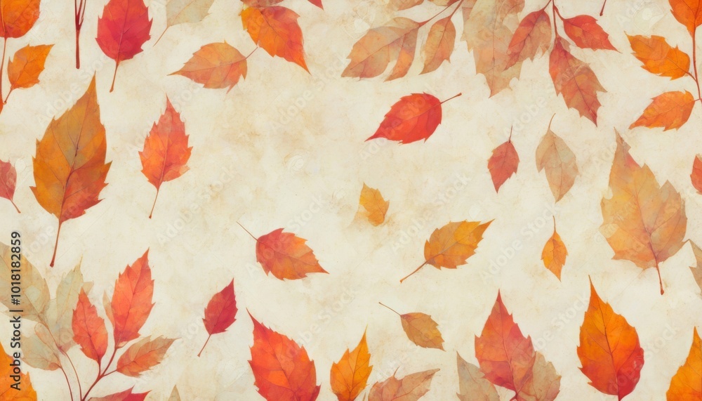 Hintergrund aus Herbstblätter in Rot-, Orange-, Gelbtönen, abstrakt, texturiert, lebendige Herbstatmosphäre. Platz für Text, Perfekt für Postkarte, Blog-Designs, Websites, Illustration, Generative KI Hintergrund aus Herbstblätter in Rot-, Orange-, Gelbtönen, abstrakt, texturiert, lebendige Herbstatmosphäre. Platz für Text, Perfekt für Postkarte, Blog-Designs, Websites, Illustration, Generative KI