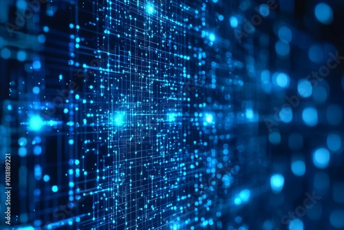 Digital Technology background of data and network