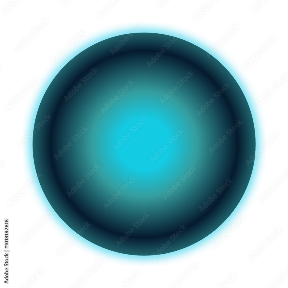 Blue glowing sphere isolated on transparent background. Blue glowing sphere isolated on transparent background.