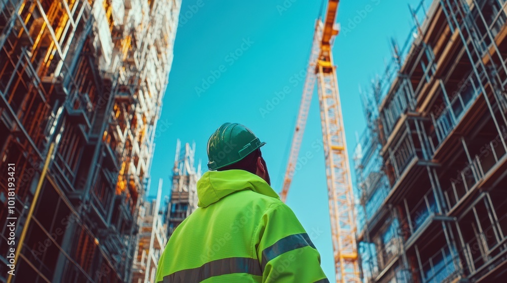 The Worker at Construction Site The Worker at Construction Site