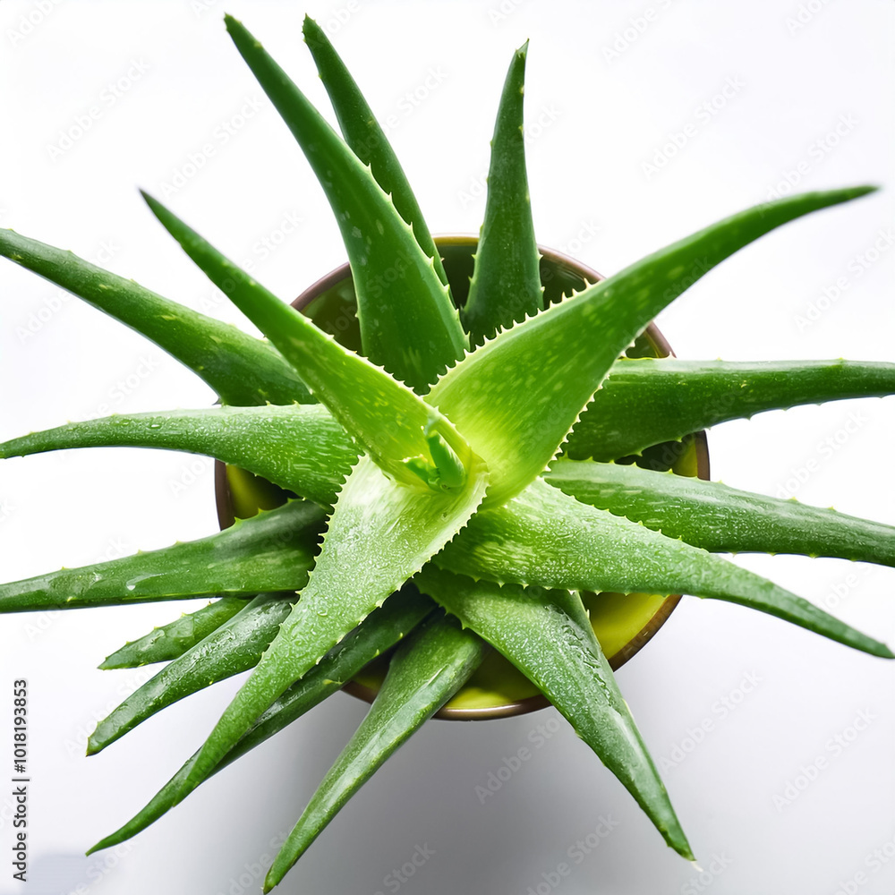 aloe vera, isolated on a clean and smooth white background. aloe vera, isolated on a clean and smooth white background.