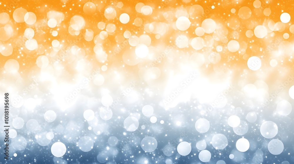 Abstract Bokeh Background with Orange and Blue Gradient Abstract Bokeh Background with Orange and Blue Gradient