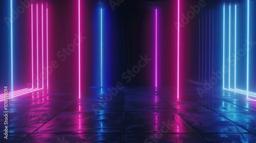 Neon Lights Abstract