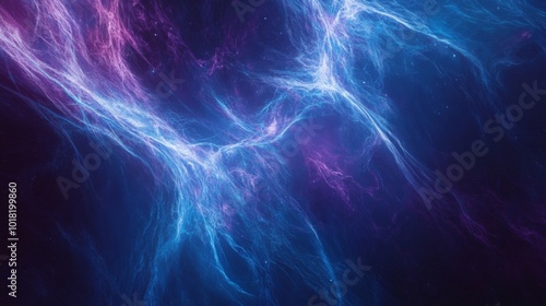 Abstract Blue and Purple Lightning Pattern