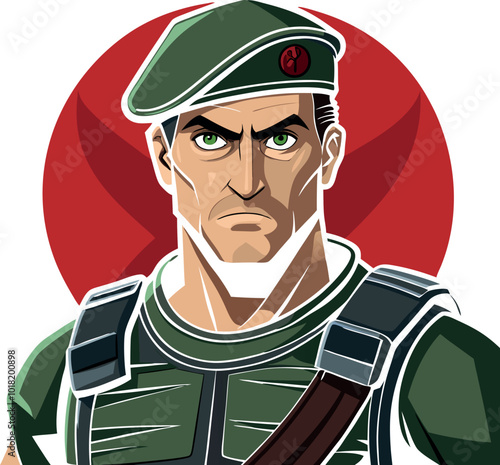 soldier with a gun