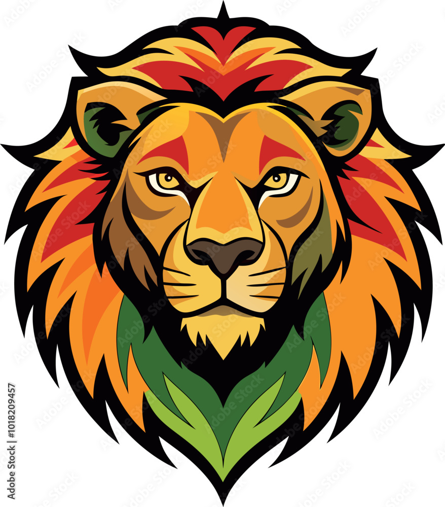 Fototapeta premium lion head vector