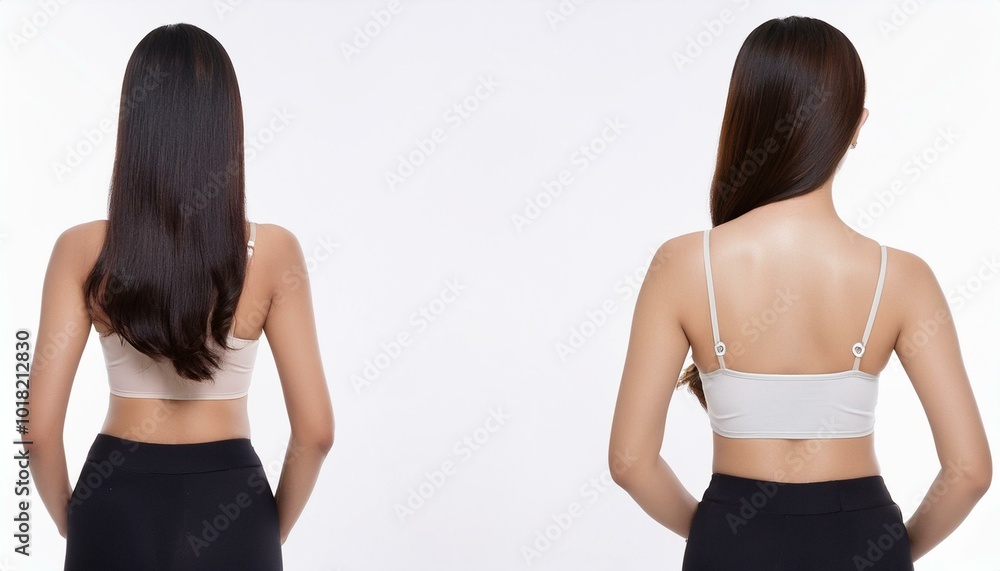 Full body photo of back view of white woman. Full body photo PNG with transparent background precisely cut out with clipping path. Full body photo of back view of white woman. Full body photo PNG with transparent background precisely cut out with clipping path.