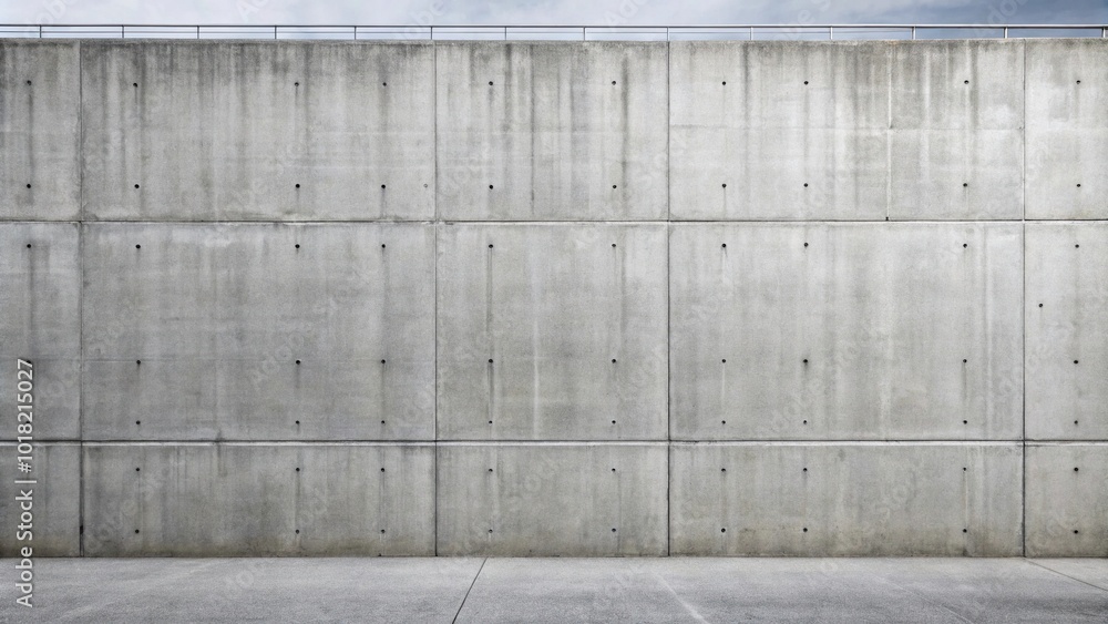 Minimalist long concrete wall Minimalist long concrete wall