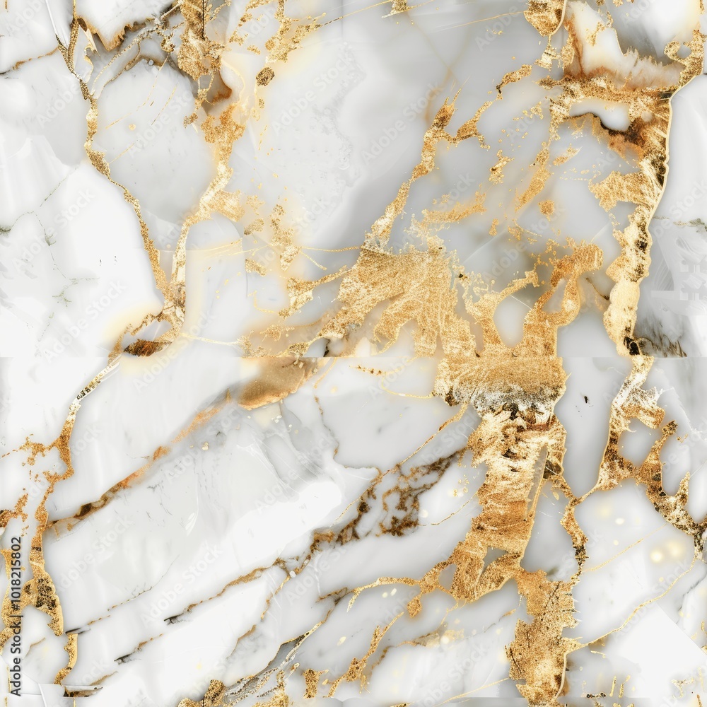White Gold Marble Seamless Pattern, Luxury Granite Texture Background with Golden Waves White Gold Marble Seamless Pattern, Luxury Granite Texture Background with Golden Waves