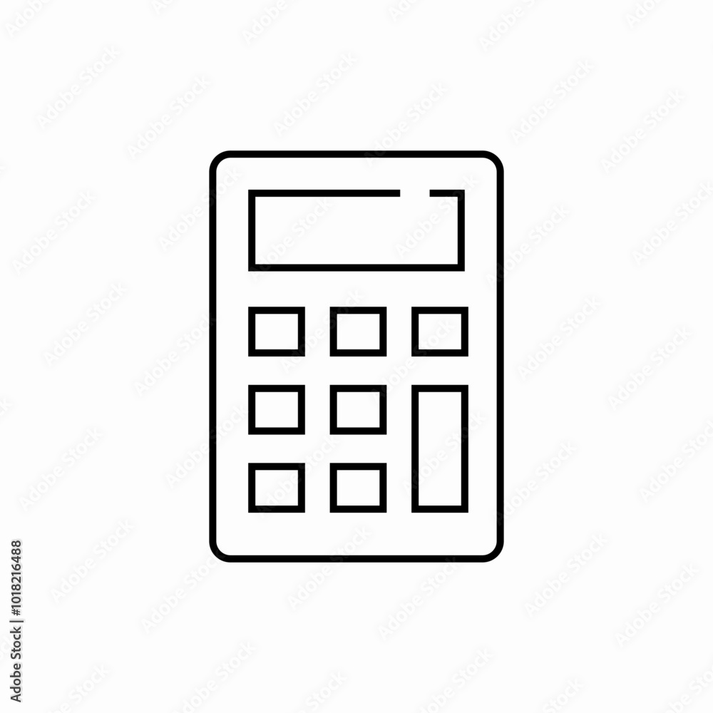 mobile calculator icon sign vector mobile calculator icon sign vector