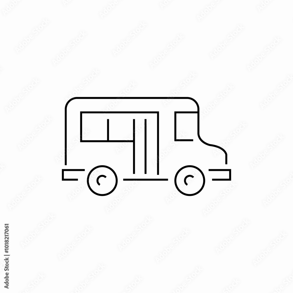 school bus icon sign vector school bus icon sign vector