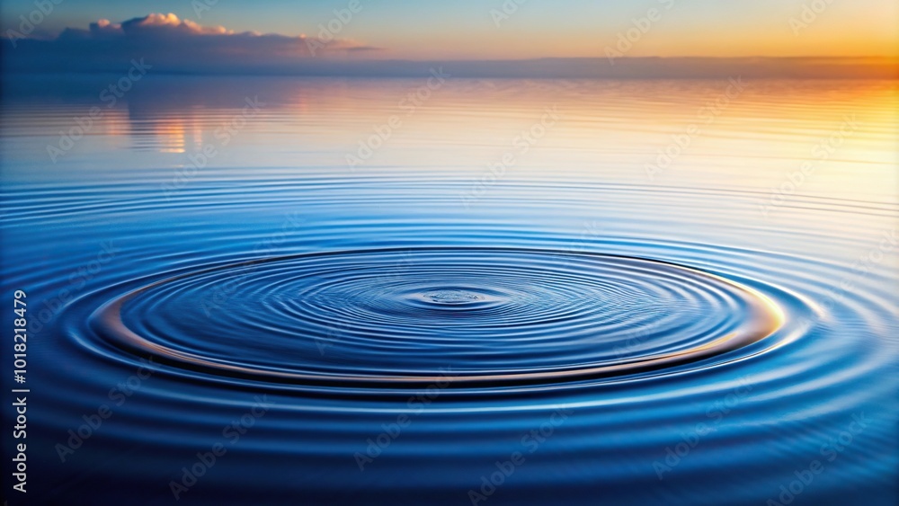 Minimalist natural background with a water surface featuring ripples and textures caused by water drops Minimalist natural background with a water surface featuring ripples and textures caused by water drops
