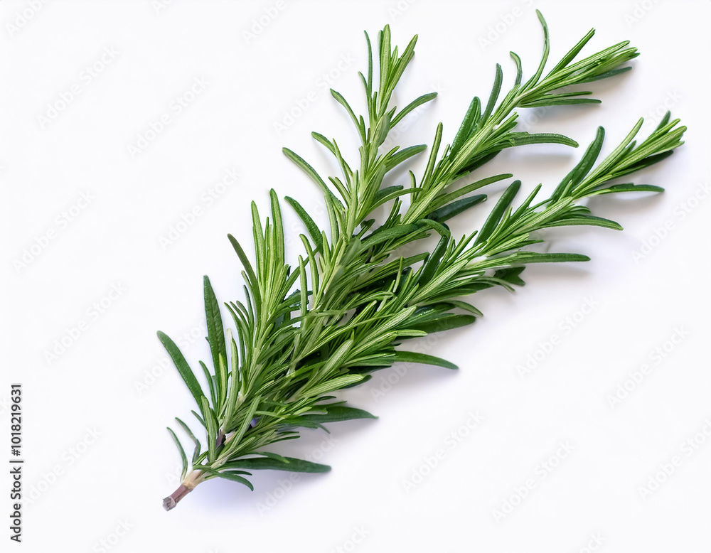 Rosemary, isolated on a clean, smooth white background Rosemary, isolated on a clean, smooth white background