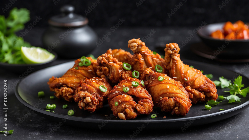 Another View of Soy and Spicy Korean Fried Chicken Another View of Soy and Spicy Korean Fried Chicken