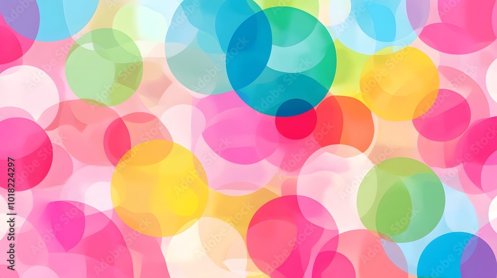 Abstract Colorful Circles Background Abstract Colorful Circles Background
