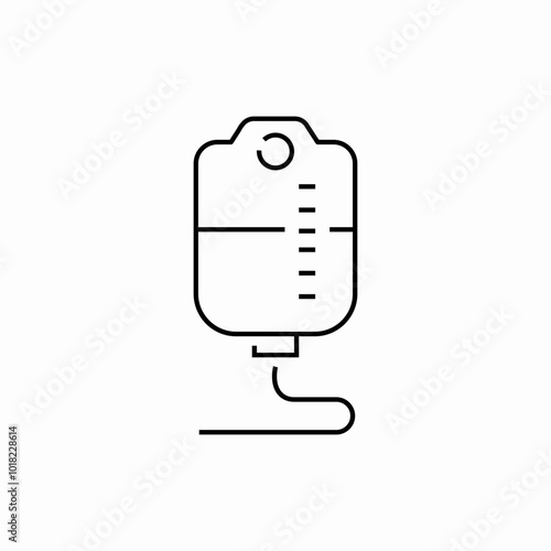infusion medicine icon sign vector