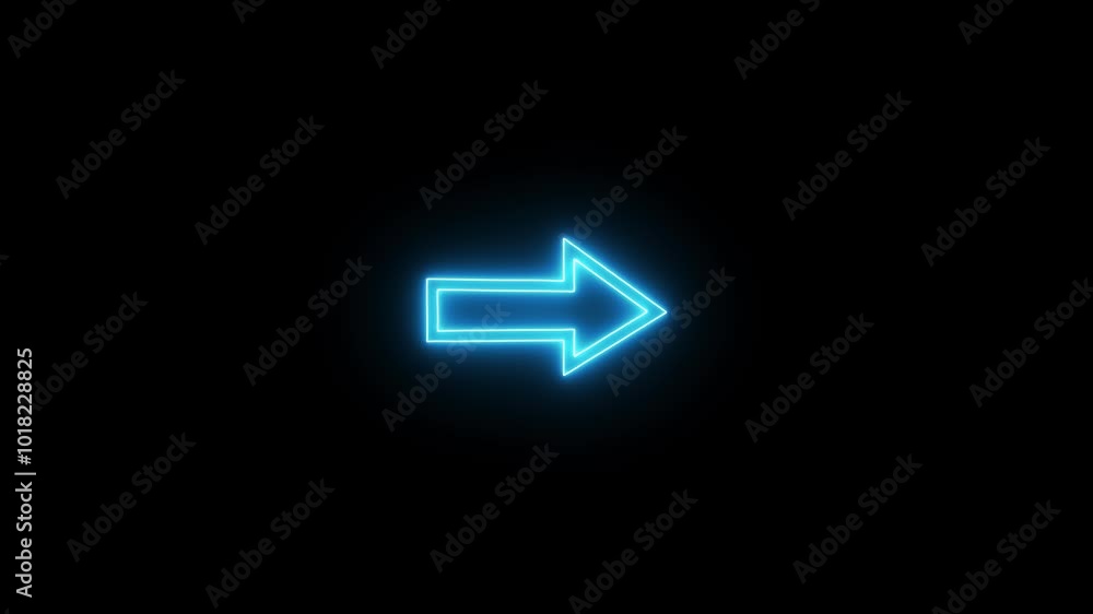 Neon Exit Icon Animation. Neon Exit Icon Animation.