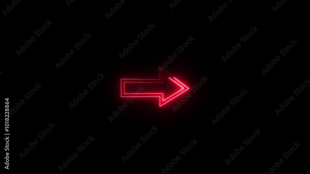 Neon Exit Icon Animation. Neon Exit Icon Animation.