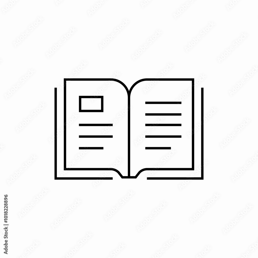 open book icon sign vector open book icon sign vector