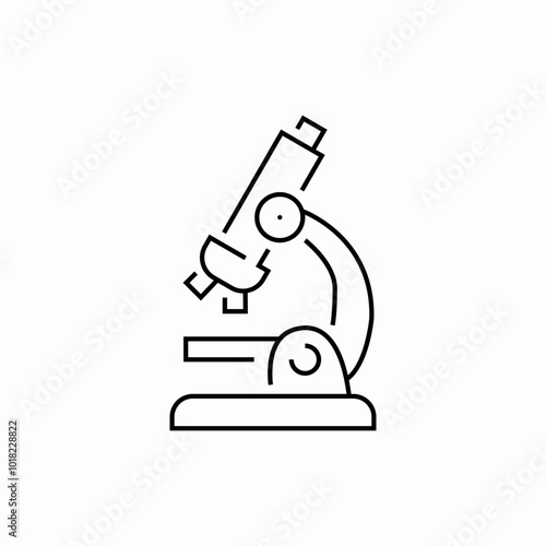 medical microscope icon sign vector