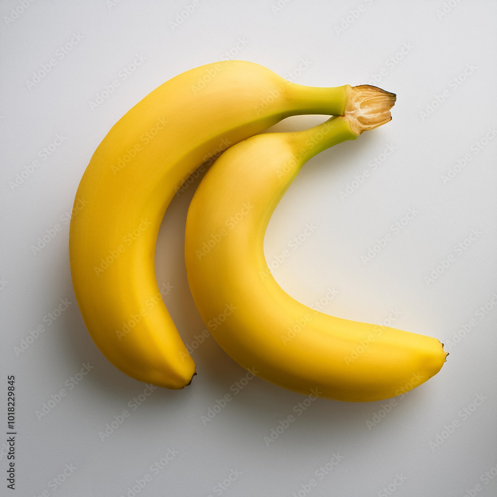 banana fruit, isolated on a clean white background banana fruit, isolated on a clean white background