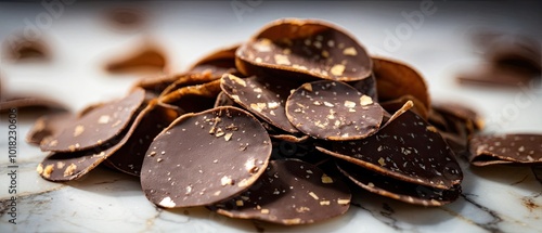 Close-up of Delicious Chocolate Chips photo