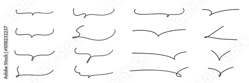 手書きのかわいい吹き出しセット