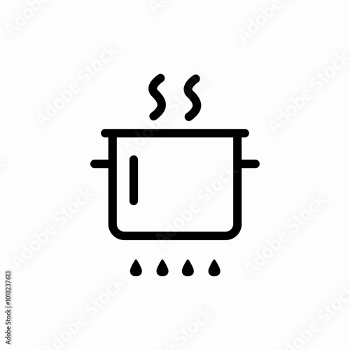 pot cook icon sign vector