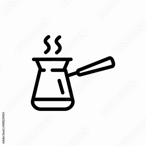 turc coffee icon sign vector