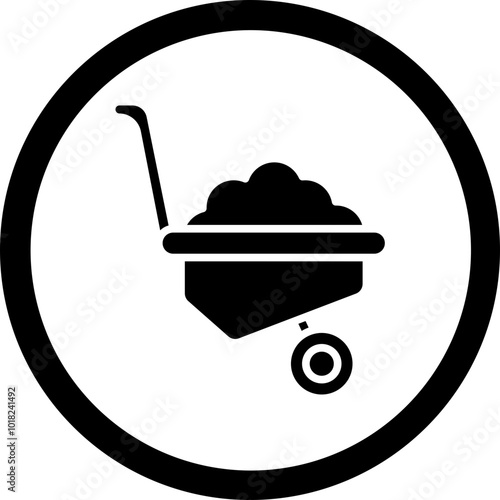 Wheelbarrow Icon Design