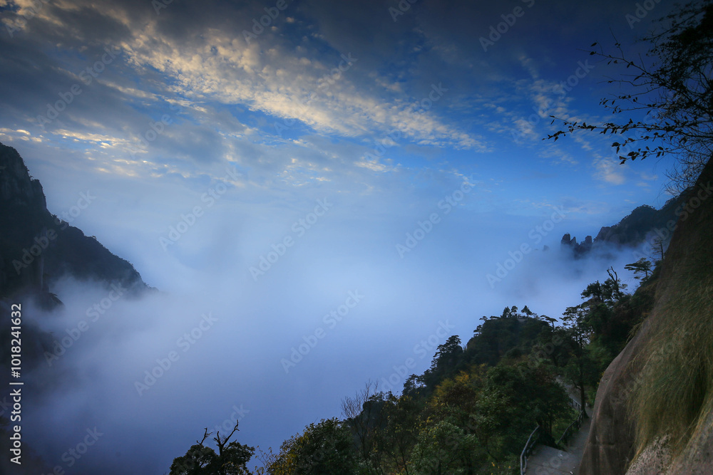 wonderful sanqing mountain in jiangxi provience, china wonderful sanqing mountain in jiangxi provience, china