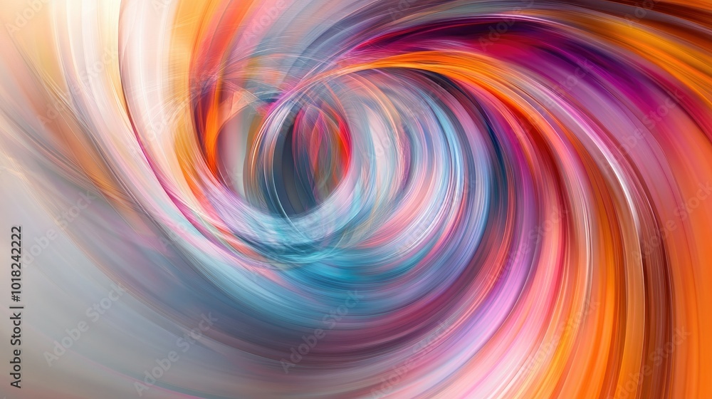 Bright and bold swirling colors in an abstract flow, blending together in a dynamic motion on a neutral background Bright and bold swirling colors in an abstract flow, blending together in a dynamic motion on a neutral background