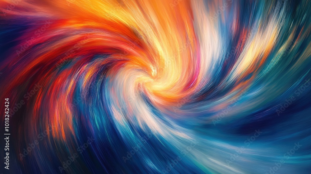 Bright and bold swirling colors in an abstract flow, blending together in a dynamic motion on a neutral background Bright and bold swirling colors in an abstract flow, blending together in a dynamic motion on a neutral background