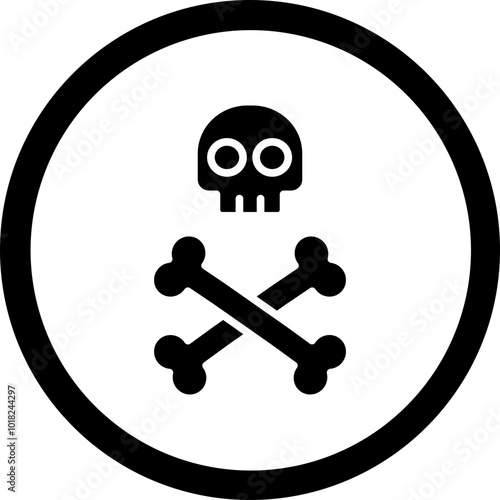 Skull And Bones Icon Design