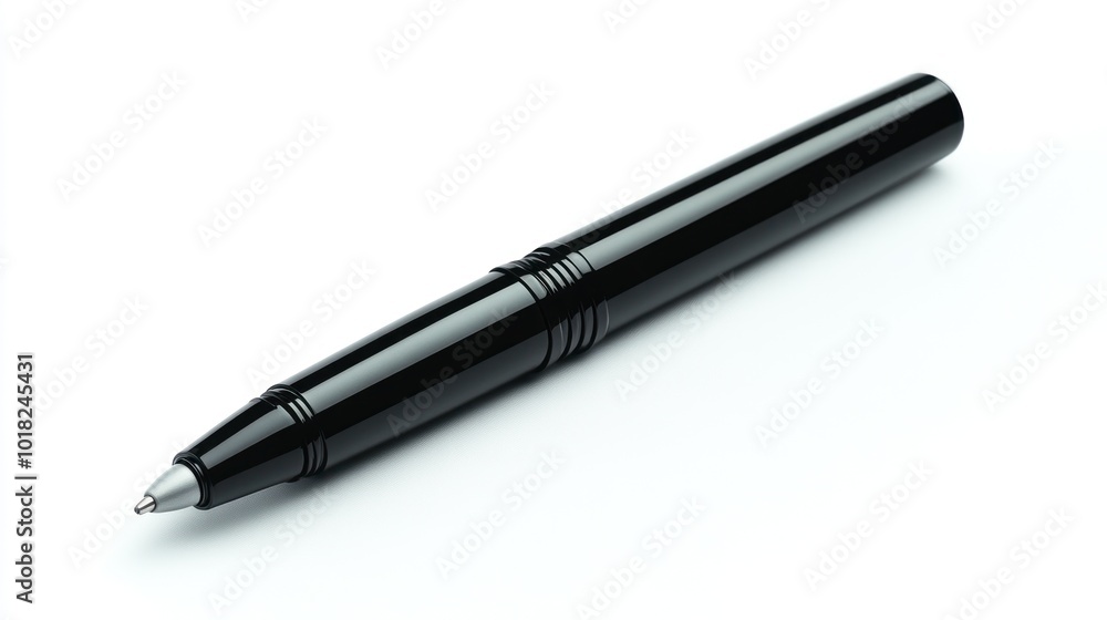 Black Pen on a White Background Black Pen on a White Background