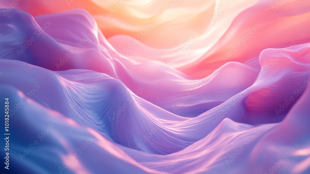 Abstract Wavy Texture with Pastel Colors and Light Abstract Wavy Texture with Pastel Colors and Light