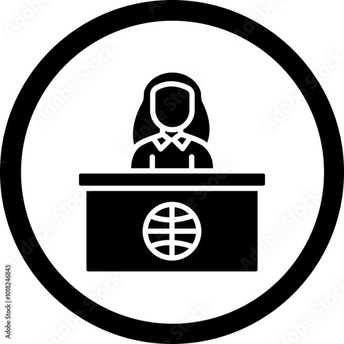 News Anchor Icon Design