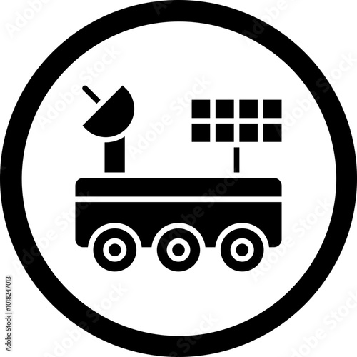 Space Car Icon Design