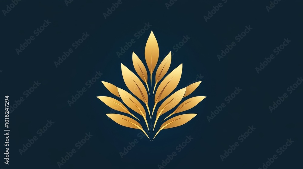 Wheat logo concept featuring grain leaves, ideal for agriculture and food industries. Wheat logo concept featuring grain leaves, ideal for agriculture and food industries.