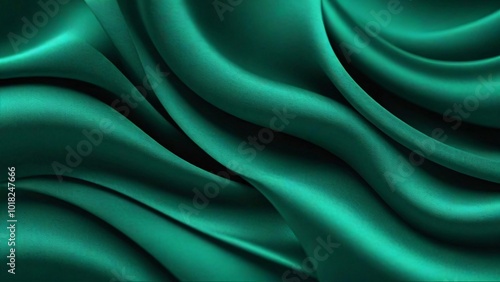 Wallpaper Mural Abstract green fabric texture with soft folds and smooth surface. Torontodigital.ca