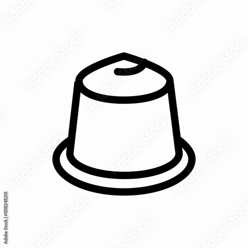 coffee capsule icon sign vector