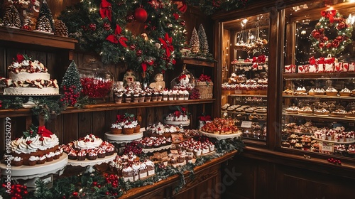 Dessert spread featuring cakes at the reception