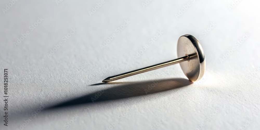Unique aerial view of a pin captured on a clean white surface. This image serves as a versatile backdrop for various creative design projects and Unique aerial view of a pin captured on a clean white surface. This image serves as a versatile backdrop for various creative design projects and