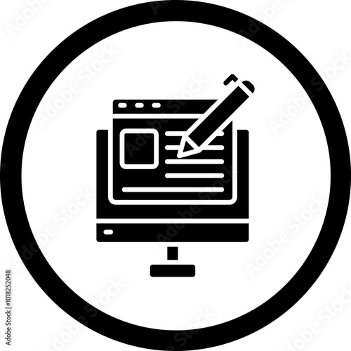 Blogging Icon Design