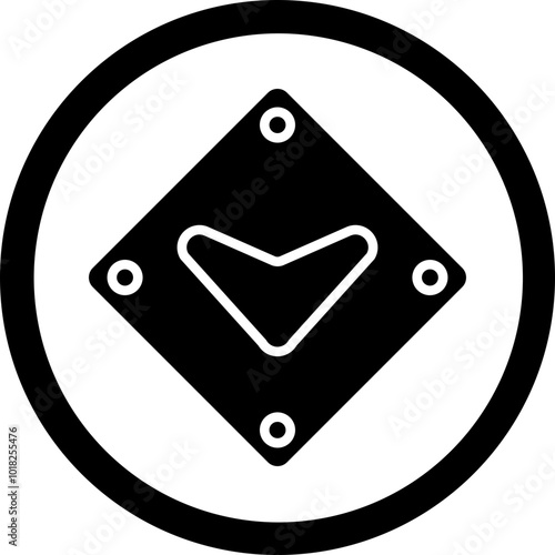 Down Chevron Icon Design