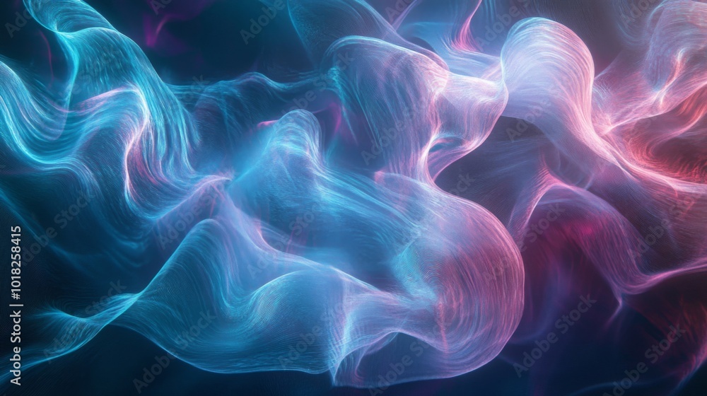 Abstract Swirling Lines in Blue, Pink, and Purple Hues Abstract Swirling Lines in Blue, Pink, and Purple Hues