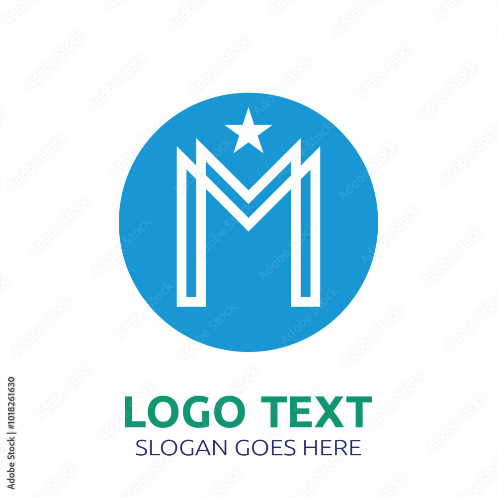 M lettering logo is simple, easy to understand and authoritative M lettering logo is simple, easy to understand and authoritative